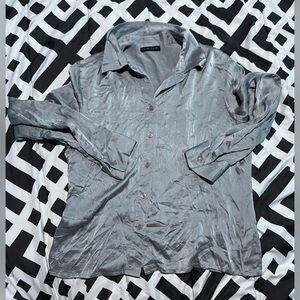 Limited Silver Metallic Blouse